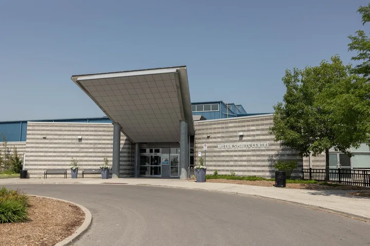 Milton sports centre exterior.