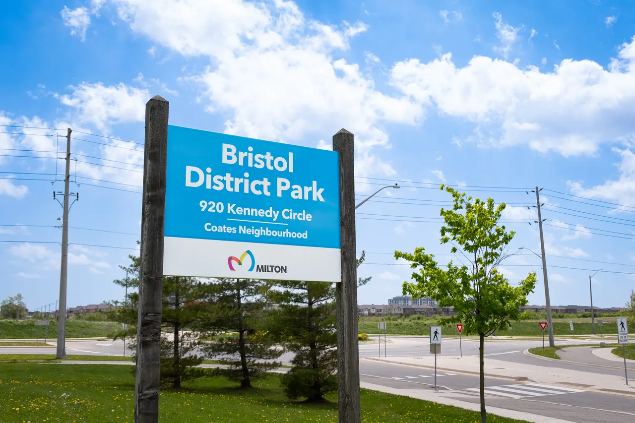 Ground-level view of Bristol District Park