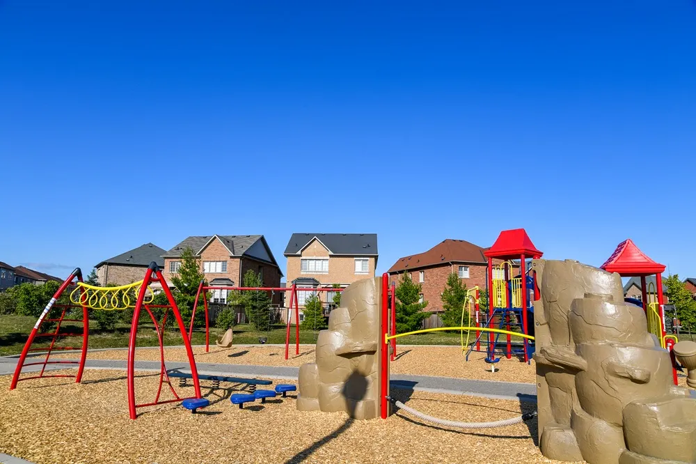 Ground-level view of Scott Neighbourhood Park East